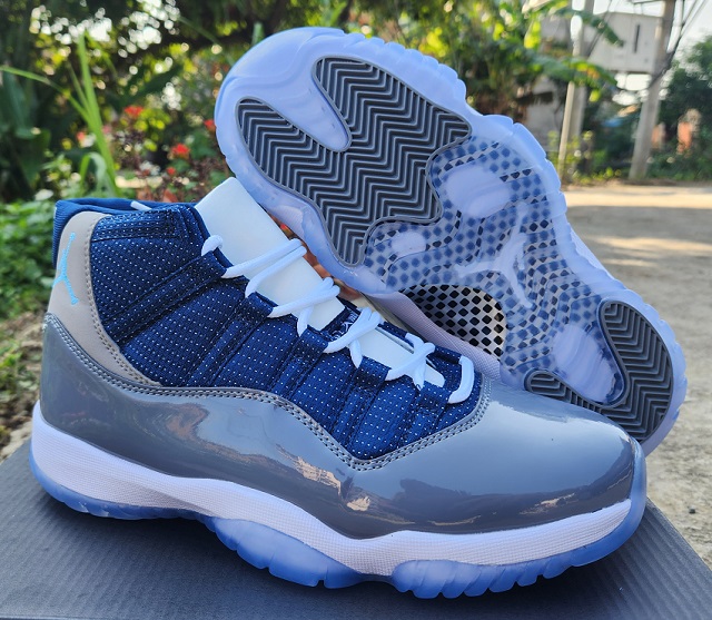 Women Air Jordan Shoes 11 Blue Grey [Women Cheap Jordans 11 21]